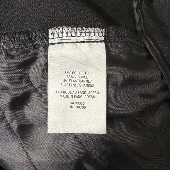 NEW Classic Black Straight Leg Dress Pants Reitmans 20P - Picture 11 of 12